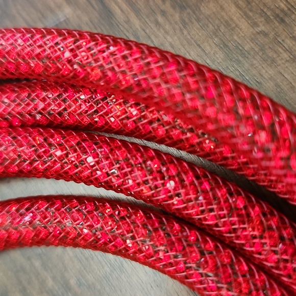 Rhinestone Drawstring Tube Ropes - Picture 4 of 11